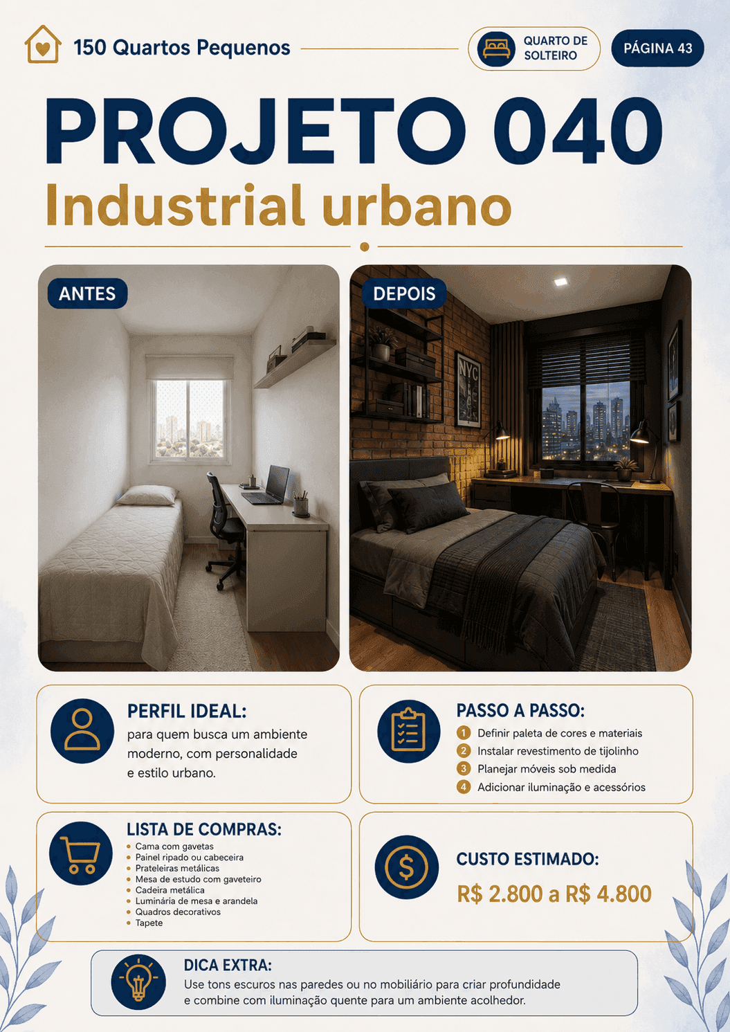 Projeto 040 — Industrial urbano