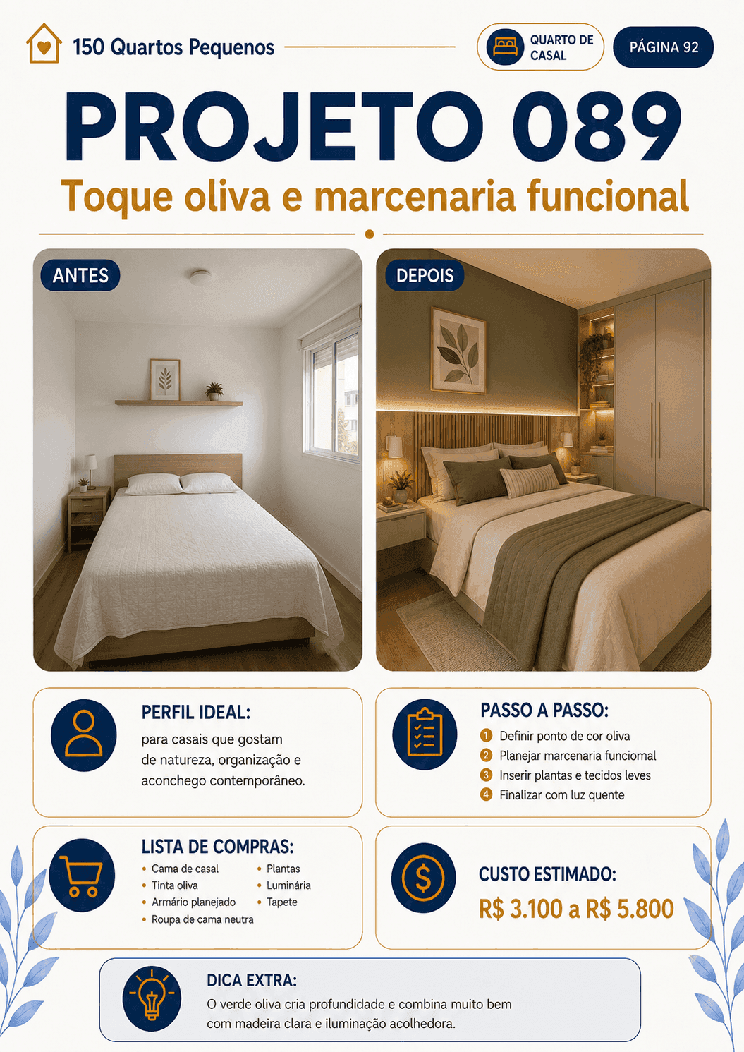 Projeto 089 — Oliva e marcenaria funcional