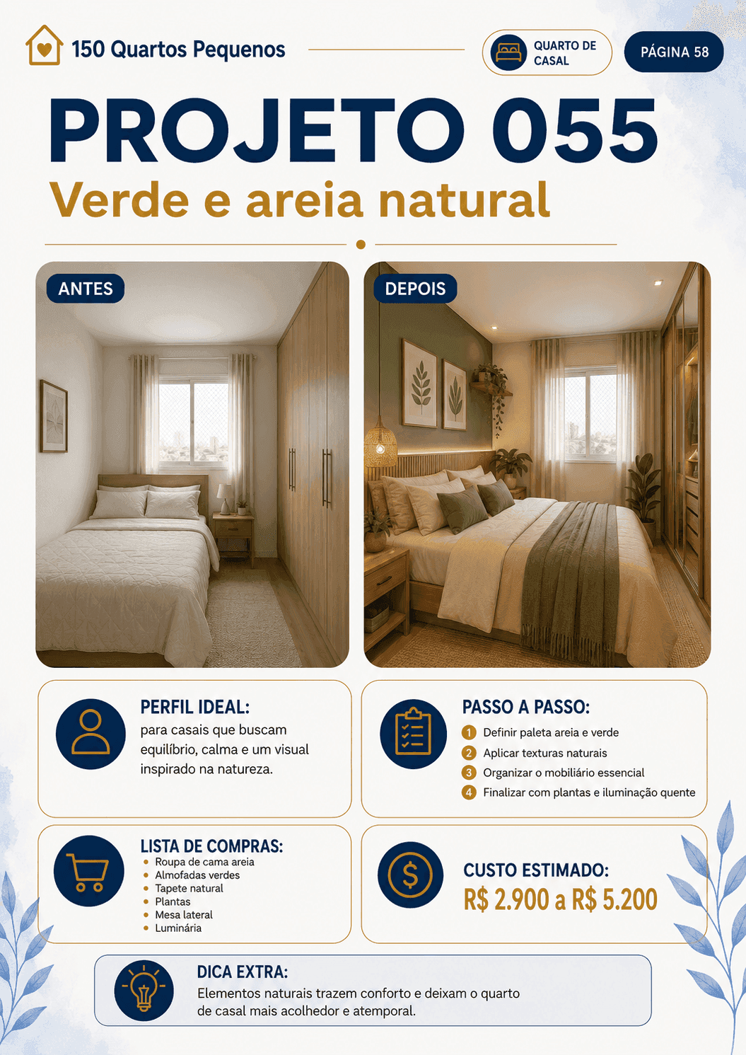 Projeto 055 — Verde e areia natural
